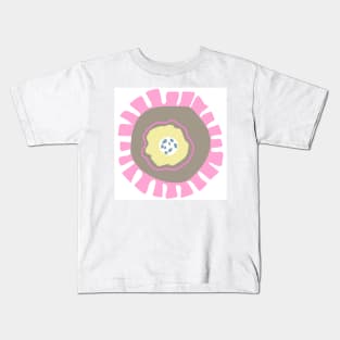 Abstract Pink Flower Kids T-Shirt